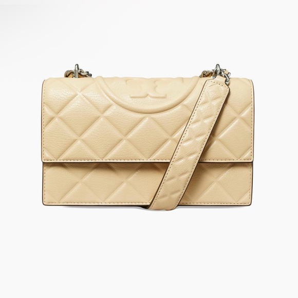 Tory Burch Handbags - *NWT* Tory Burch Small Fleming Polished Grain Leather Shoulder Bag